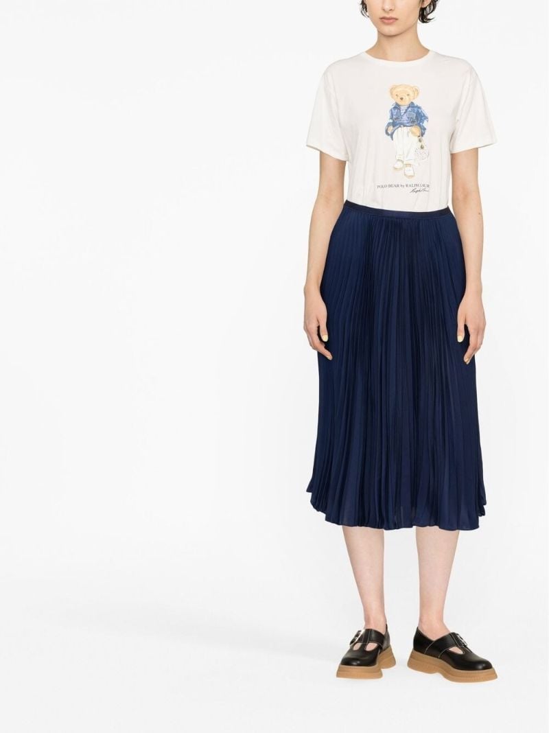 White Polo Bear Cotton T-shirt
