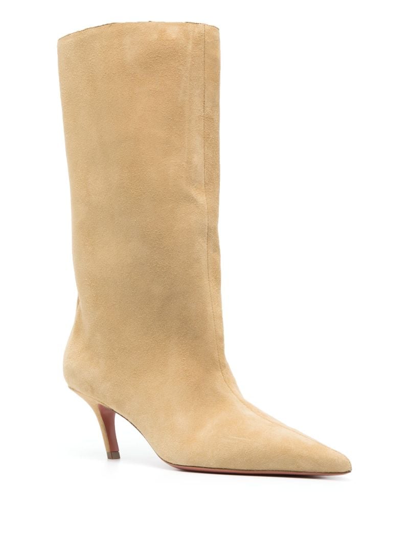 Neutral Fiona 60mm Pointed-toe Boots