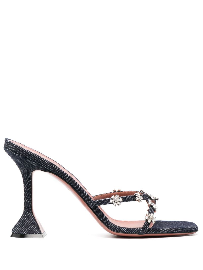 Blue Lily 95 Crystal Sandals