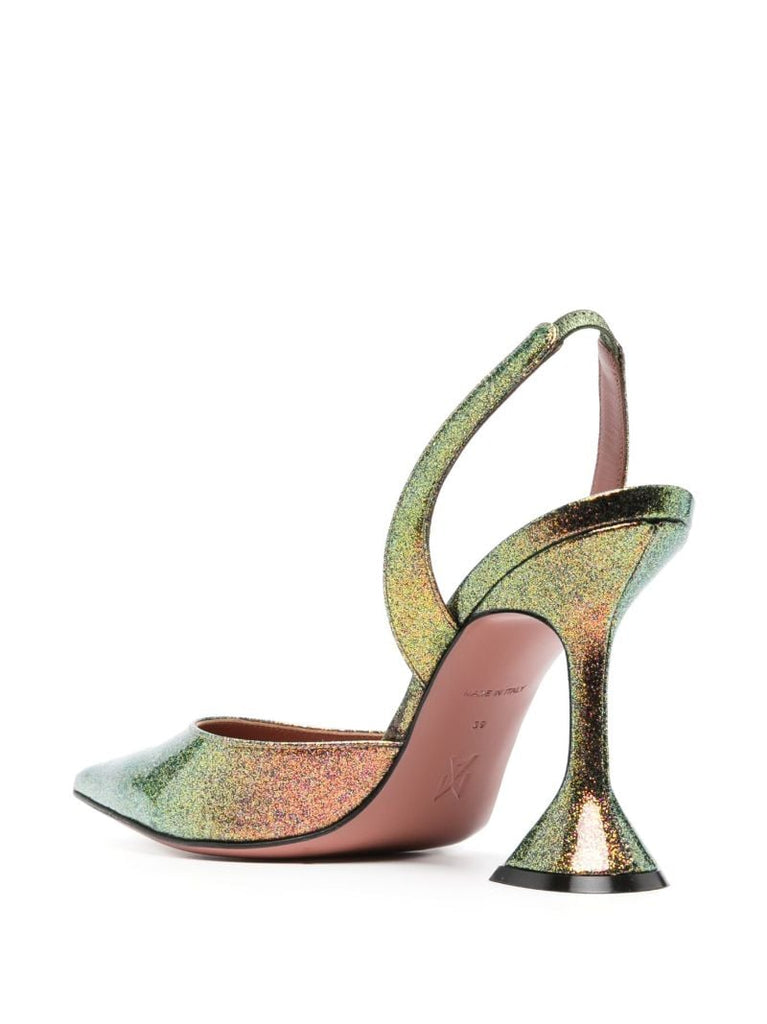 Green Holli 95 Slingback Pumps
