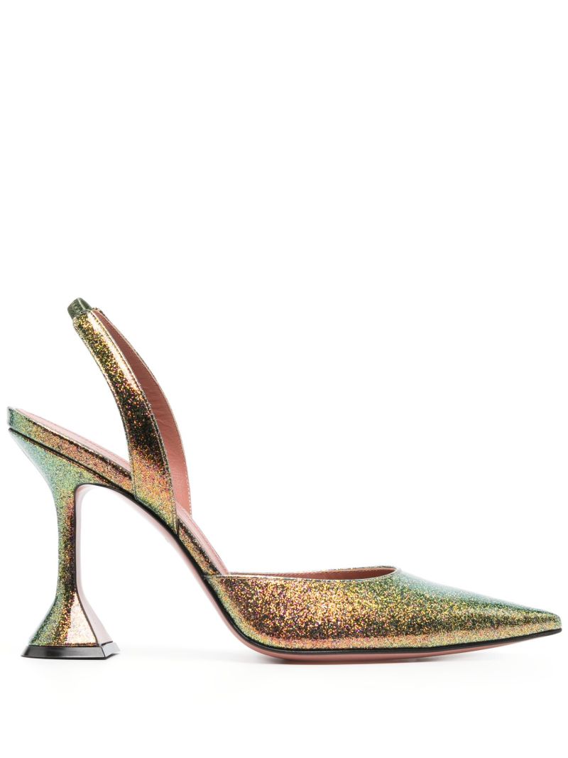 Green Holli 95 Slingback Pumps