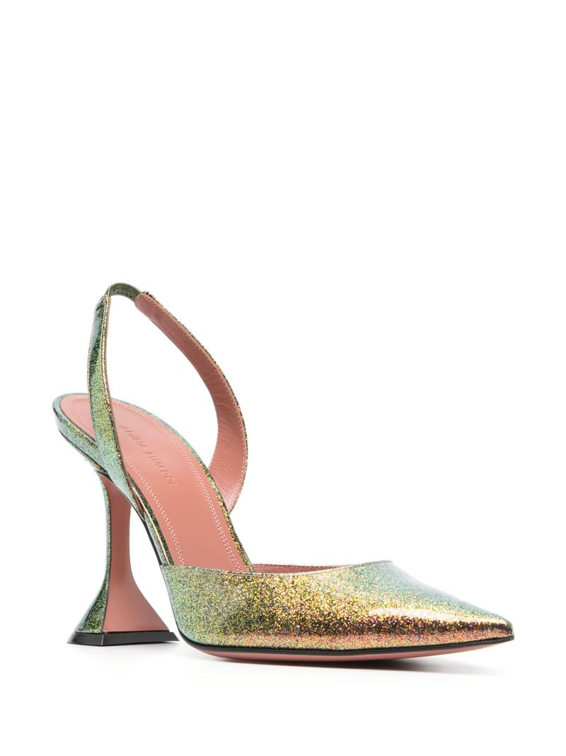 Green Holli 95 Slingback Pumps