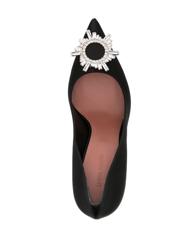 Black Begum 95 Crystal Pumps