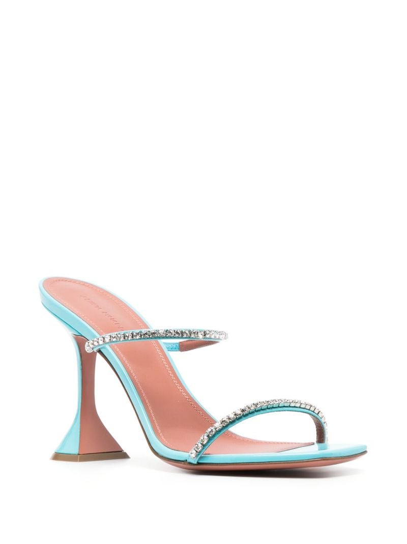 Blue Gilda 95 Crystal Sandals