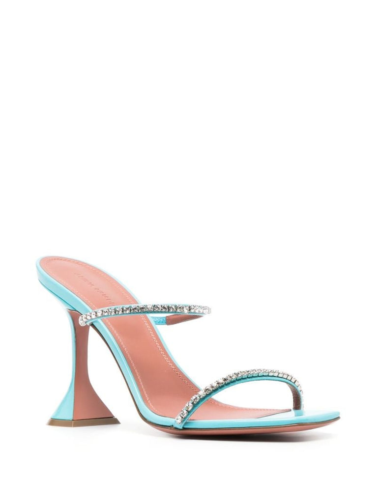 Blue Gilda 95 Crystal Sandals