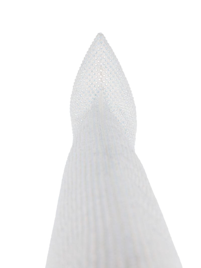 White Holly 105 Crystal Knee-high Boots