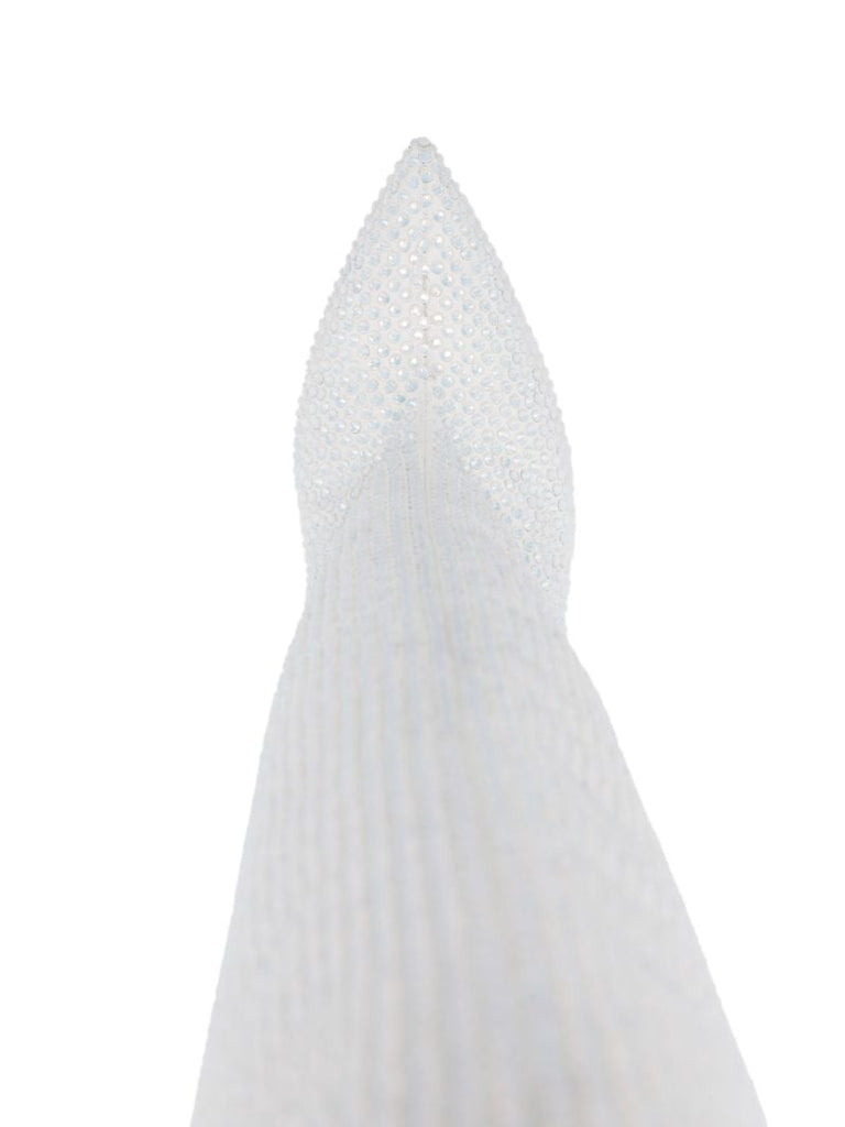 White Holly 105 Crystal Knee-high Boots