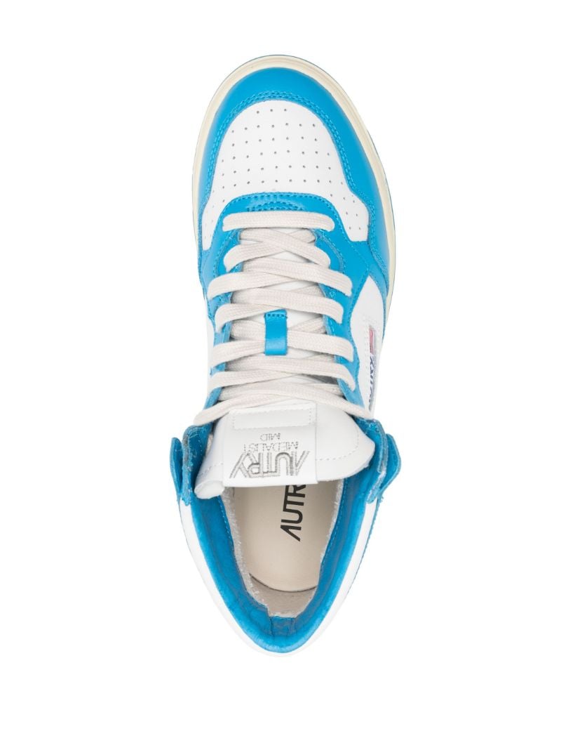 Blue Logo Patch Sneakers