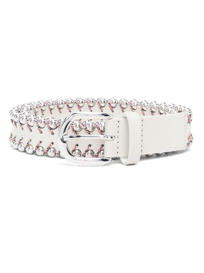 White Civan Embellished Belt
