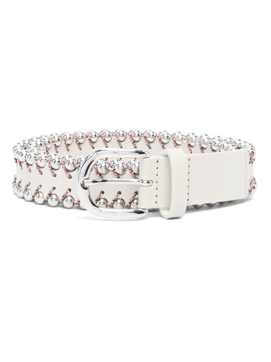White Civan Embellished Belt