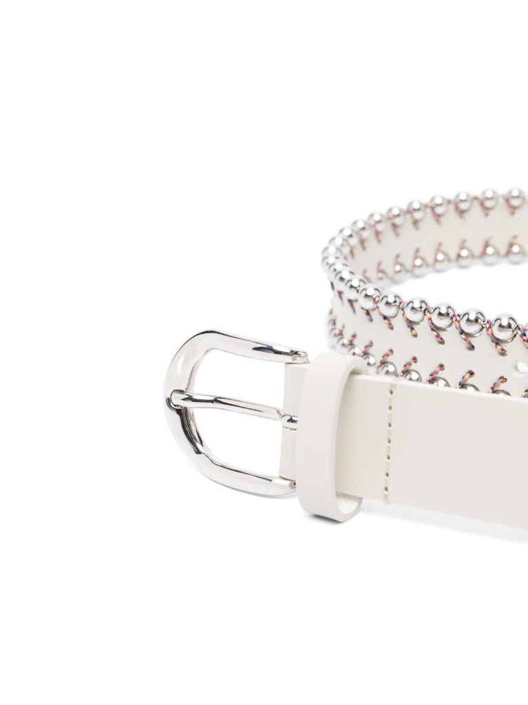 White Civan Embellished Belt