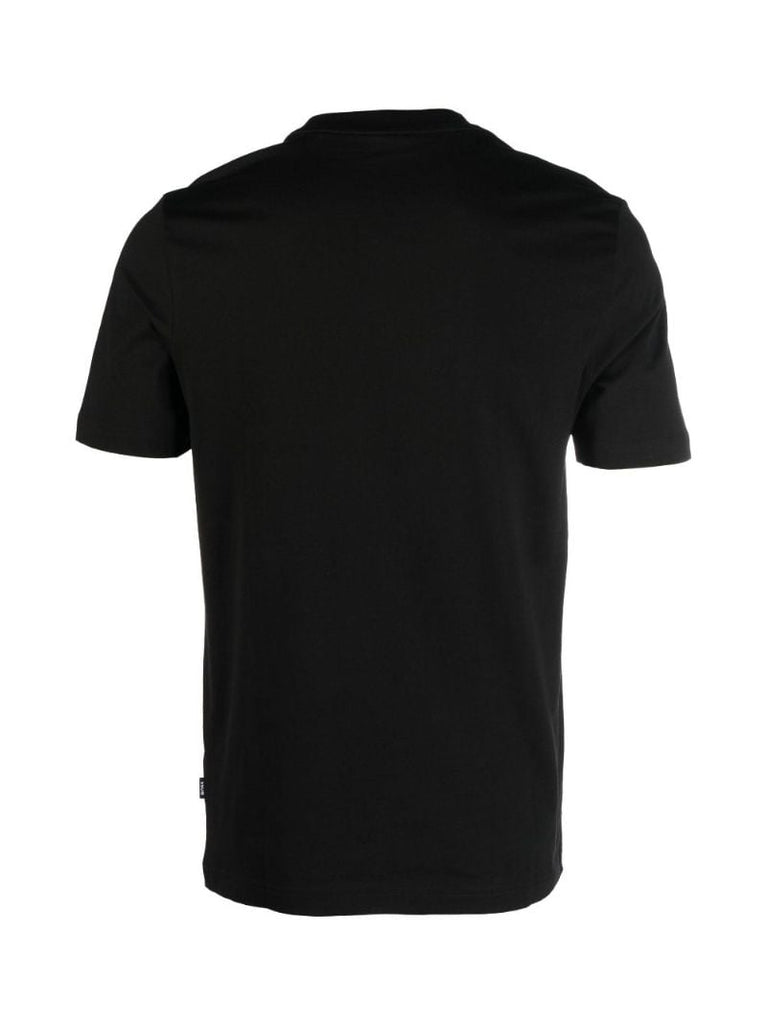 Black Logo Print Cotton T-shirt