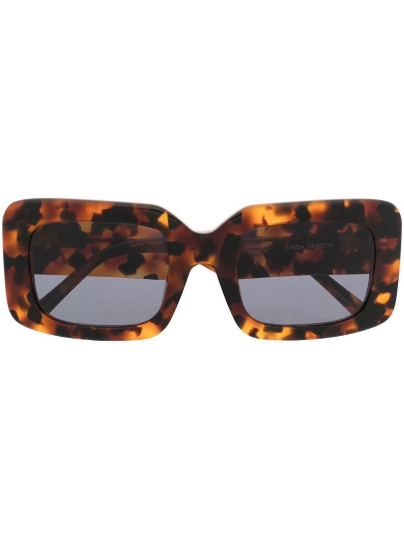 Brown Tortoiseshell Oversize Frame Sunglasses