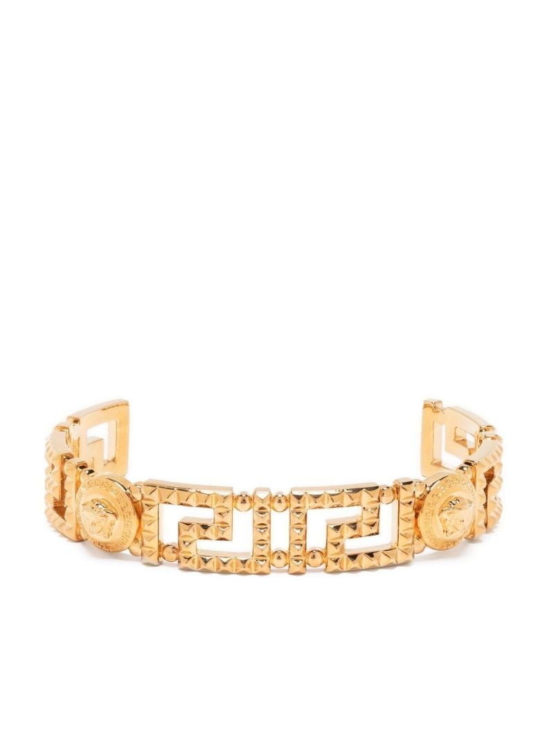Gold-tone Medusa Polished Bracelet