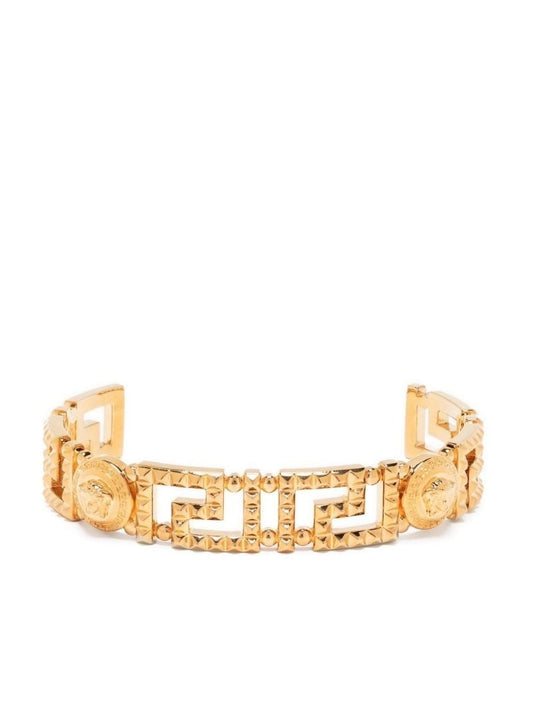 Gold-tone Medusa Polished Bracelet