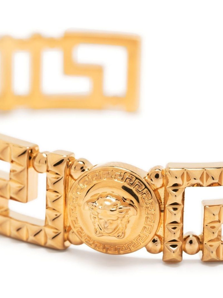 Gold-tone Medusa Polished Bracelet