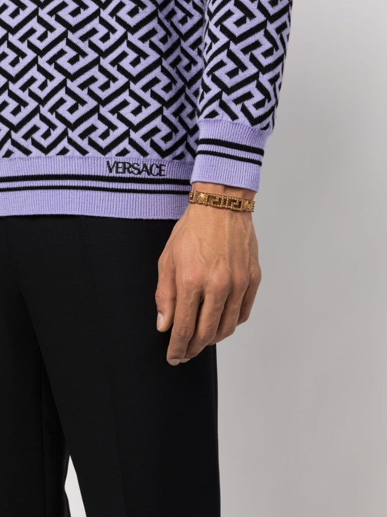 Gold-tone Medusa Polished Bracelet