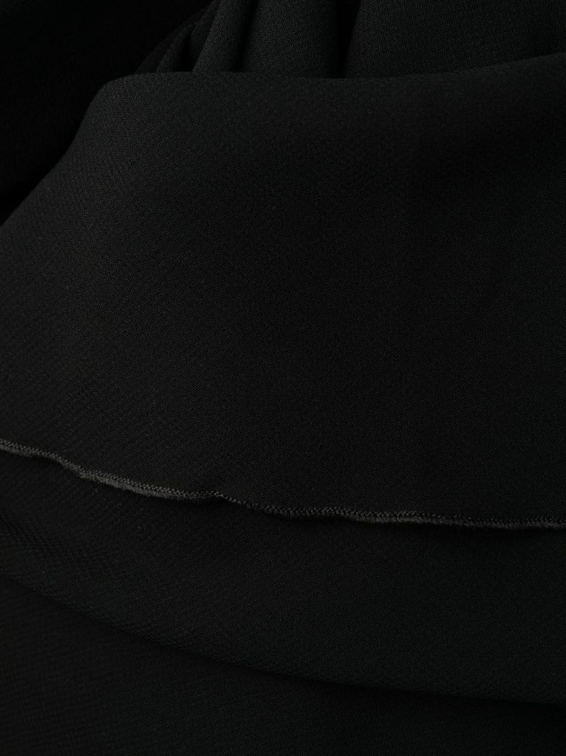 Black Halterneck Semi-sheer Maxi Dress