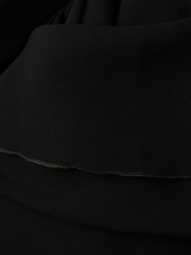 Black Halterneck Semi-sheer Maxi Dress