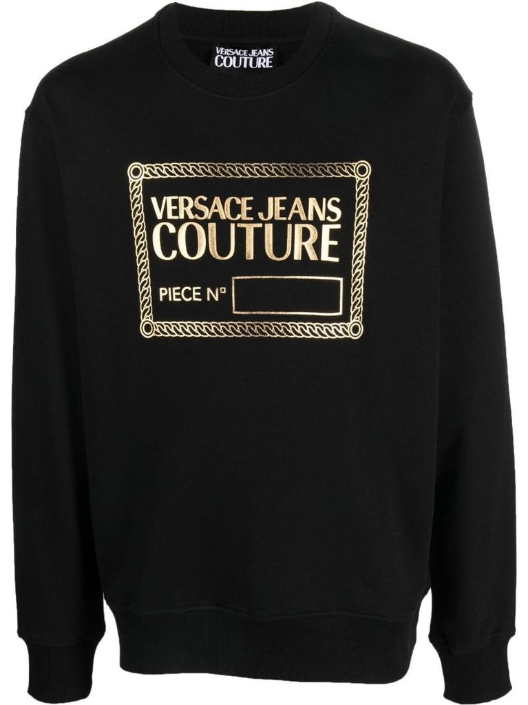 Black Logo-print Cotton Sweatshirt