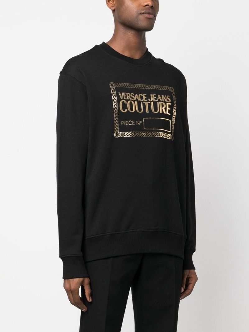 Black Logo-print Cotton Sweatshirt