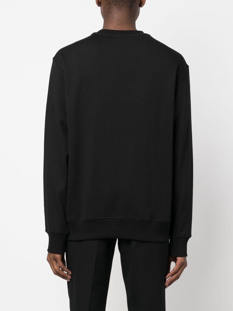 Black Logo-print Cotton Sweatshirt
