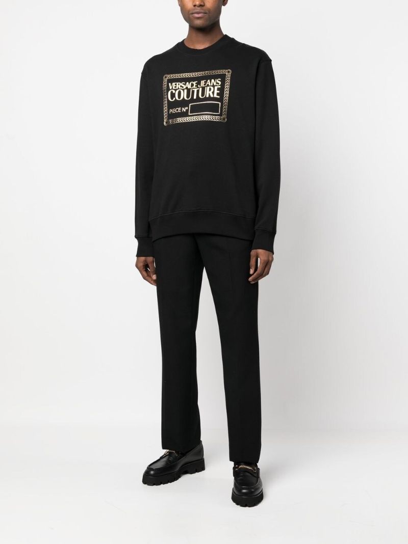 Black Logo-print Cotton Sweatshirt