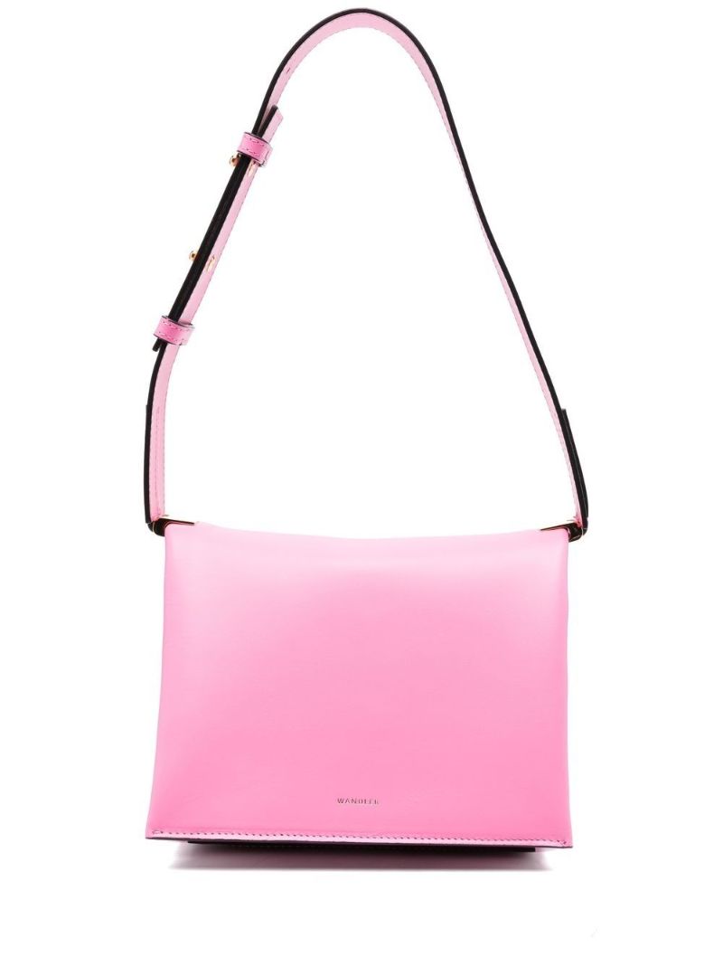 Pink Uma Box Leather Shoulder Bag