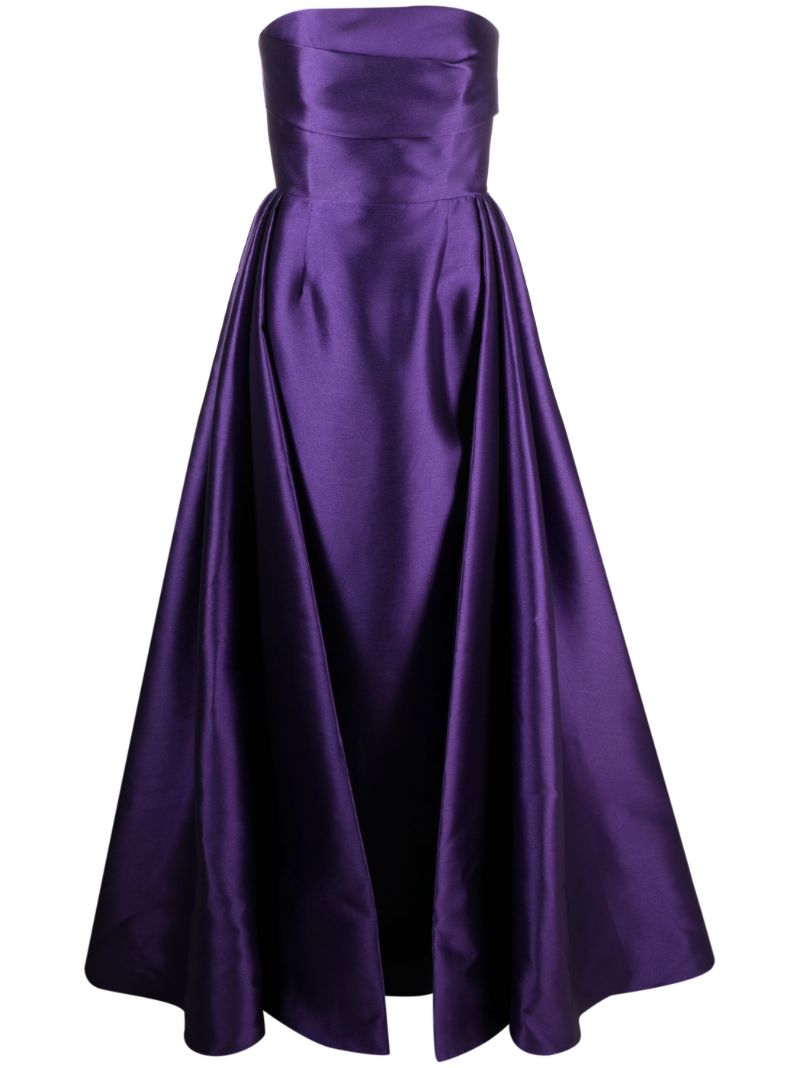 Purple Tiffany Satin Maxi Dress