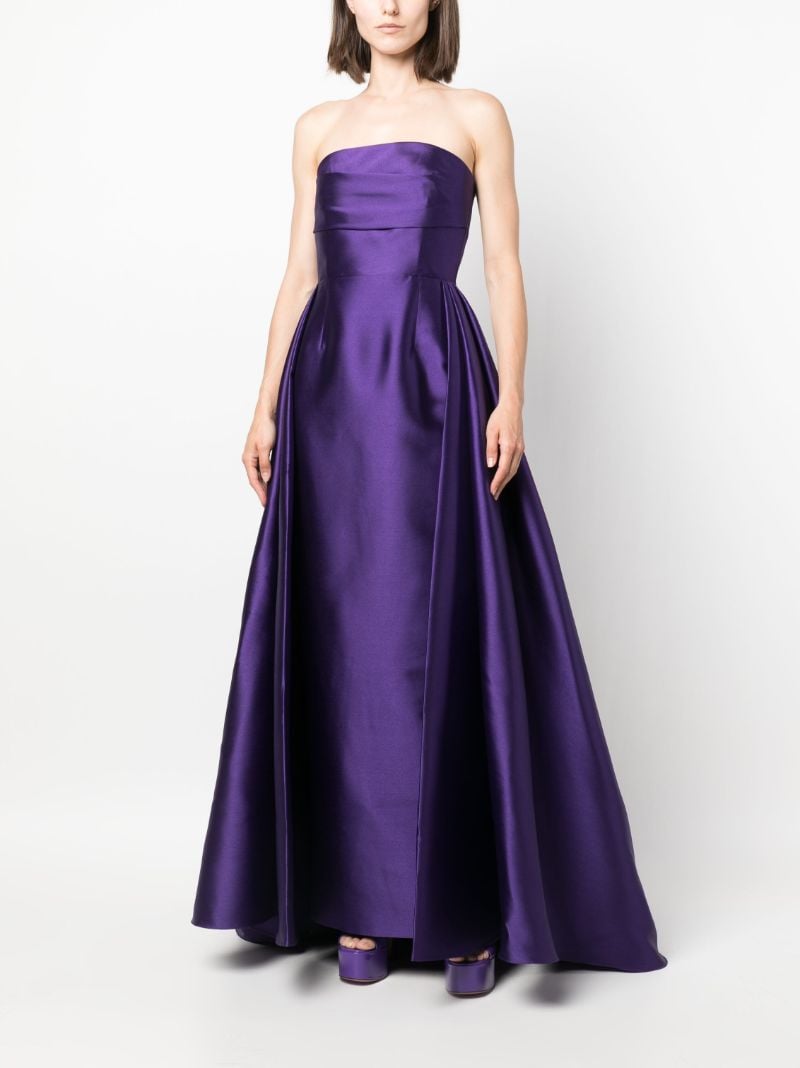 Purple Tiffany Satin Maxi Dress