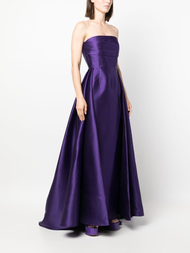 Purple Tiffany Satin Maxi Dress