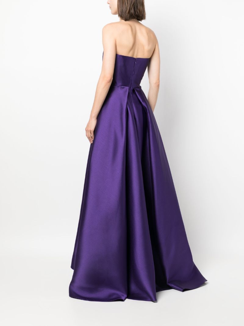 Purple Tiffany Satin Maxi Dress