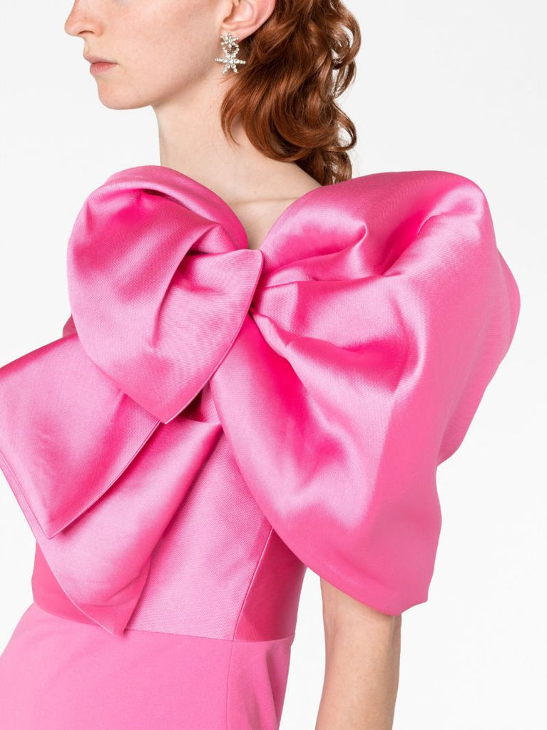 Pink Iyana One-shoulder Maxi Dress