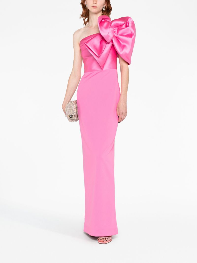 Pink Iyana One-shoulder Maxi Dress