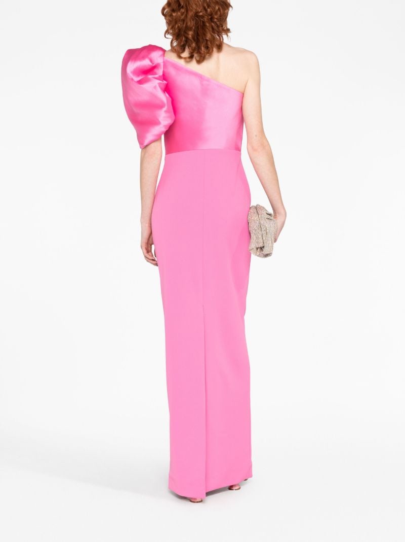 Pink Iyana One-shoulder Maxi Dress