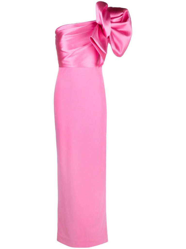 Pink Iyana One-shoulder Maxi Dress