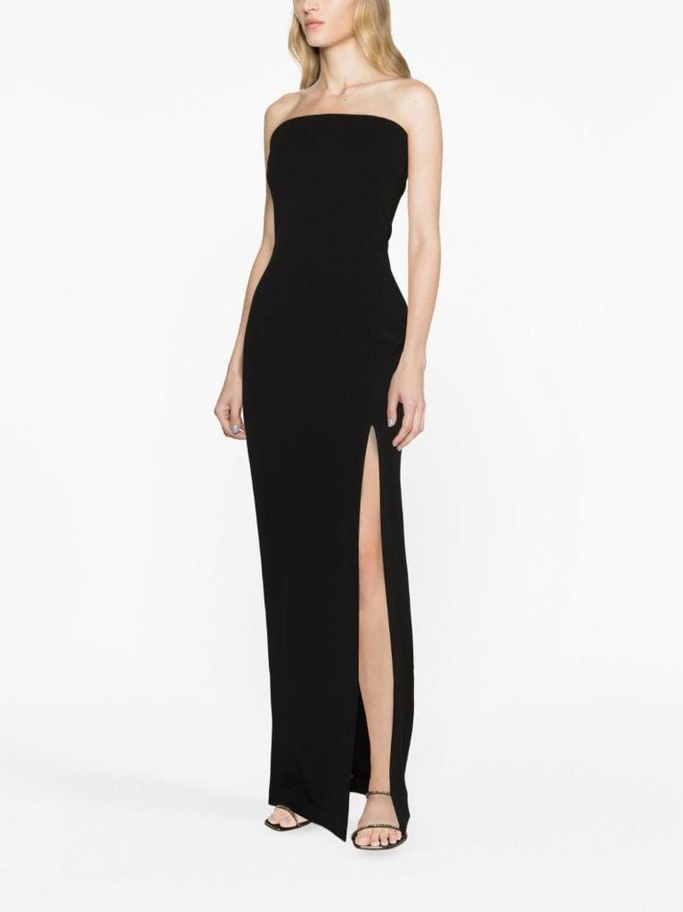 Black Zora Strapless Maxi Dress