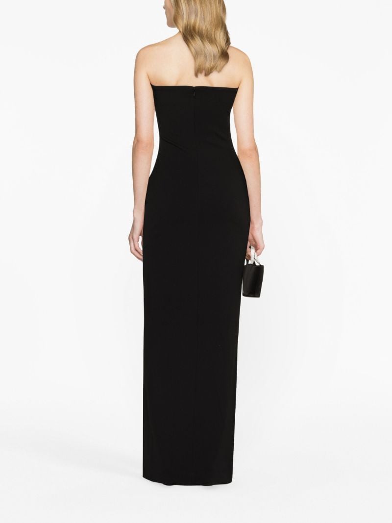 Black Zora Strapless Maxi Dress