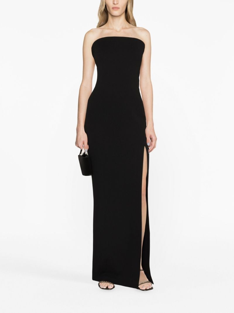 Black Zora Strapless Maxi Dress