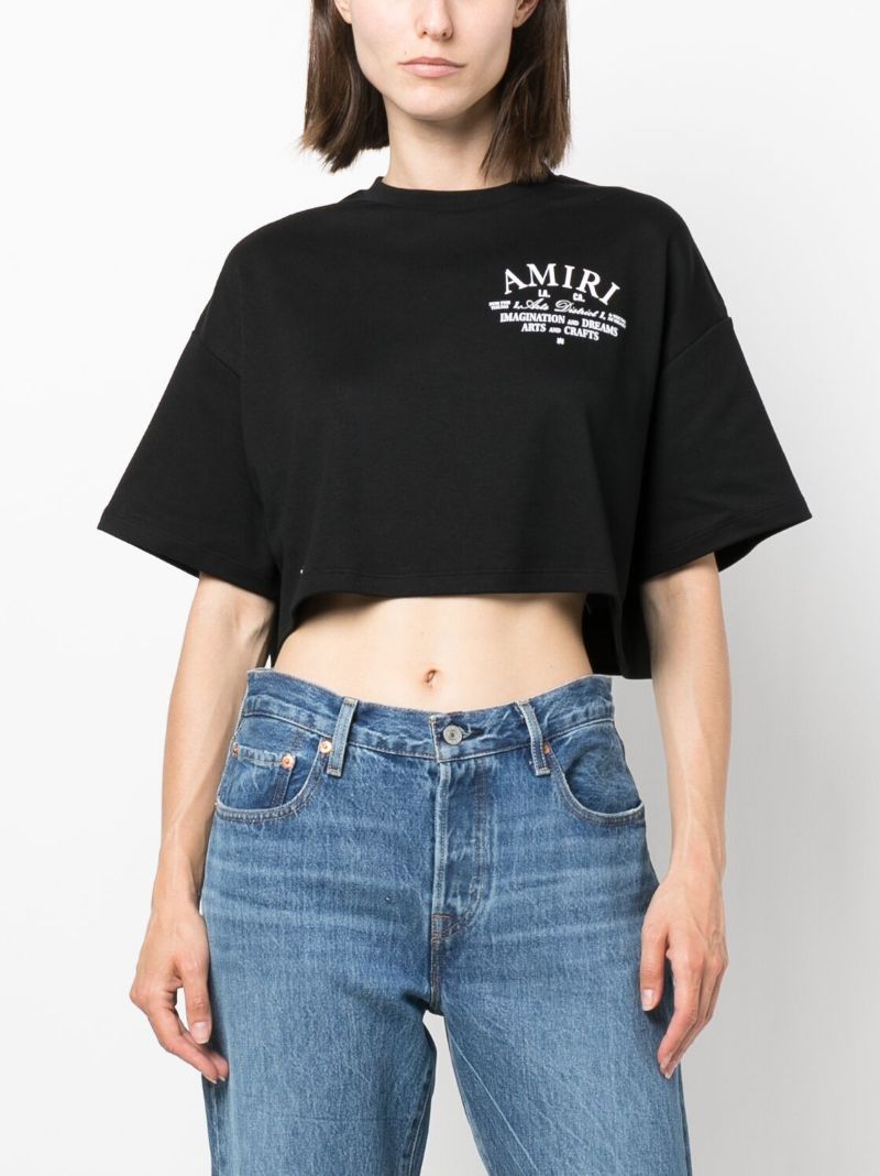 Black Logo Print T-shirt