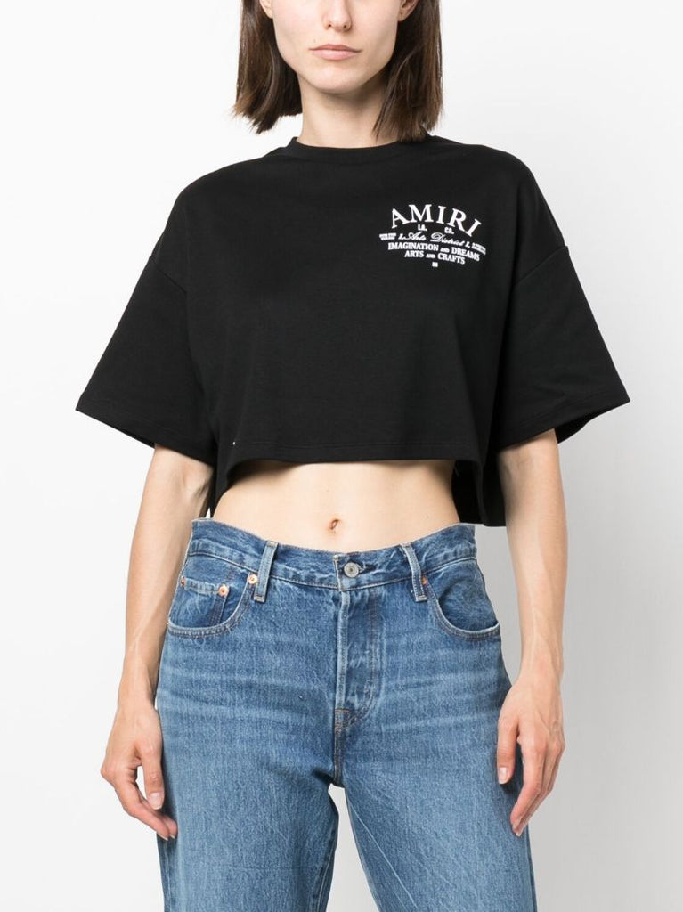 Black Logo Print T-shirt