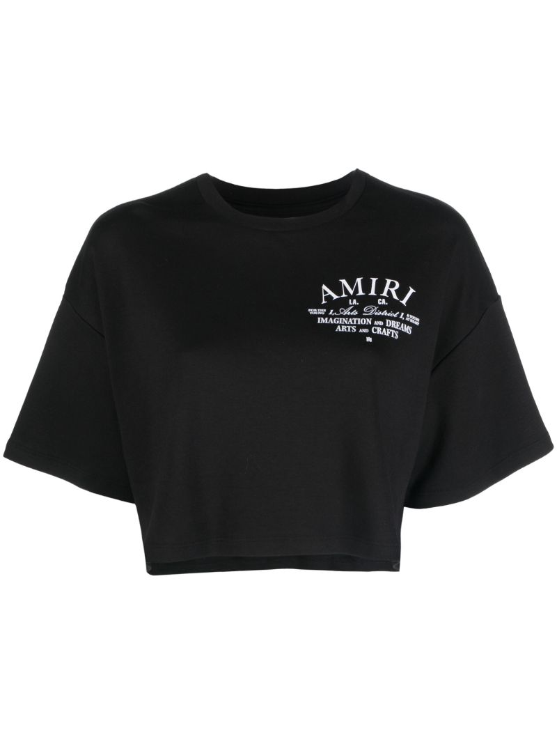 Black Logo Print T-shirt