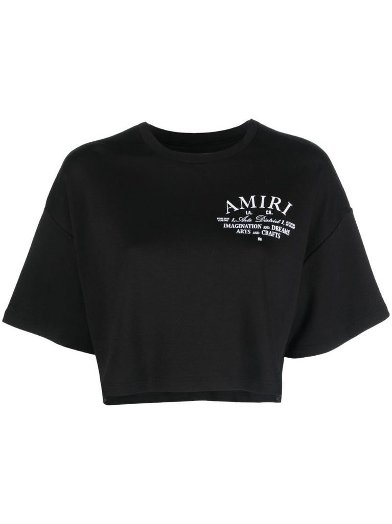 Black Logo Print T-shirt