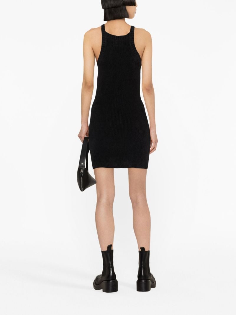 Black Logo-embroidered Sleeveless Dress