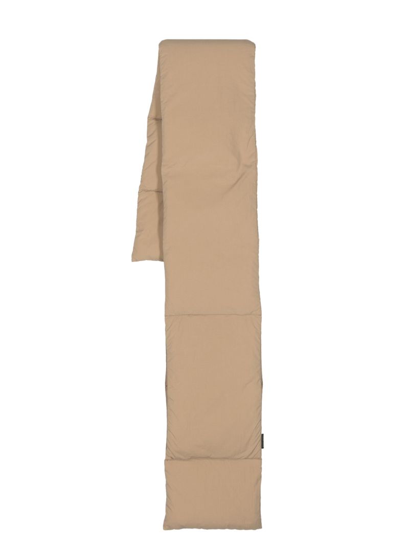 Neutral Puffer Scarf