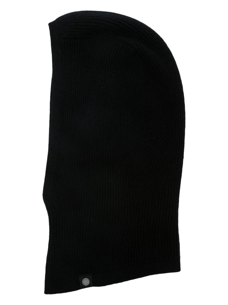 Black Logo-plaque Cashmere Balaclava