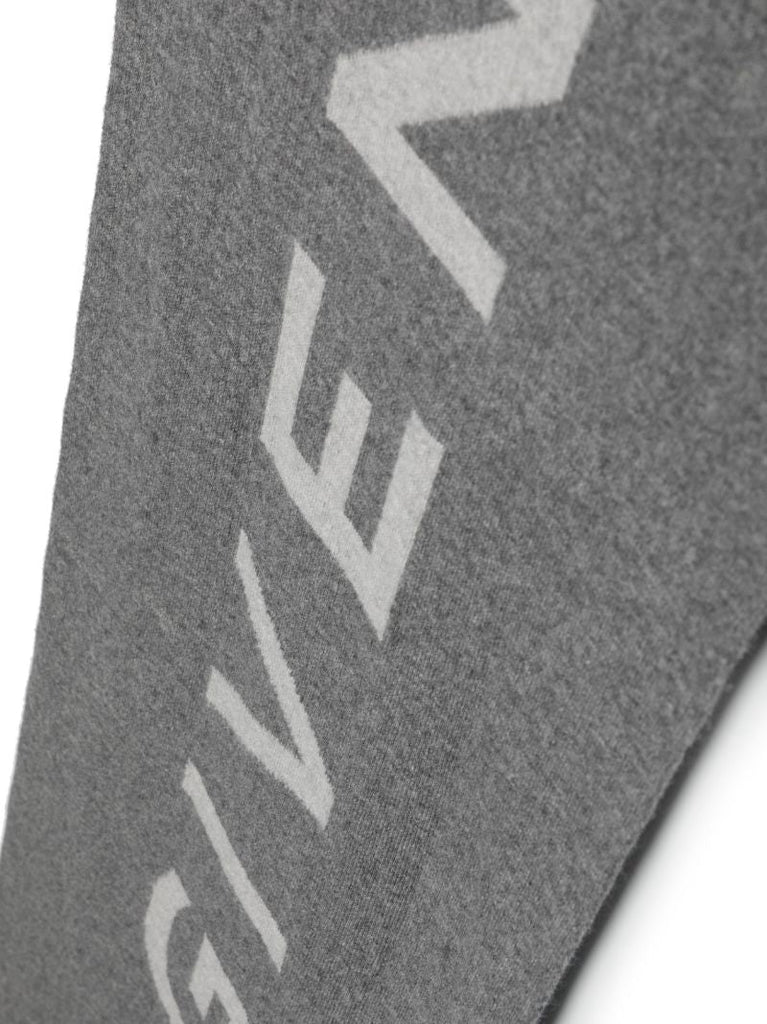 Grey 4g Intarsia Scarf