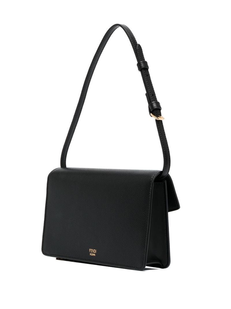 Black Ff Diamonds Leather Shoulder Bag