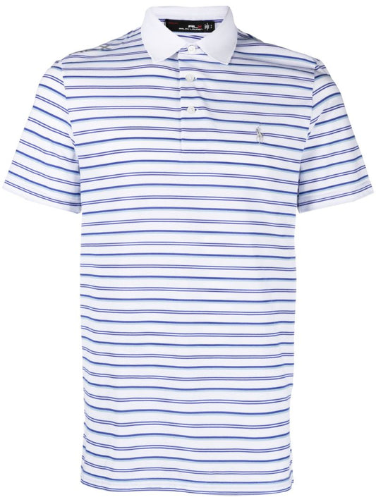 White Rlx Striped Golf Polo Shirt