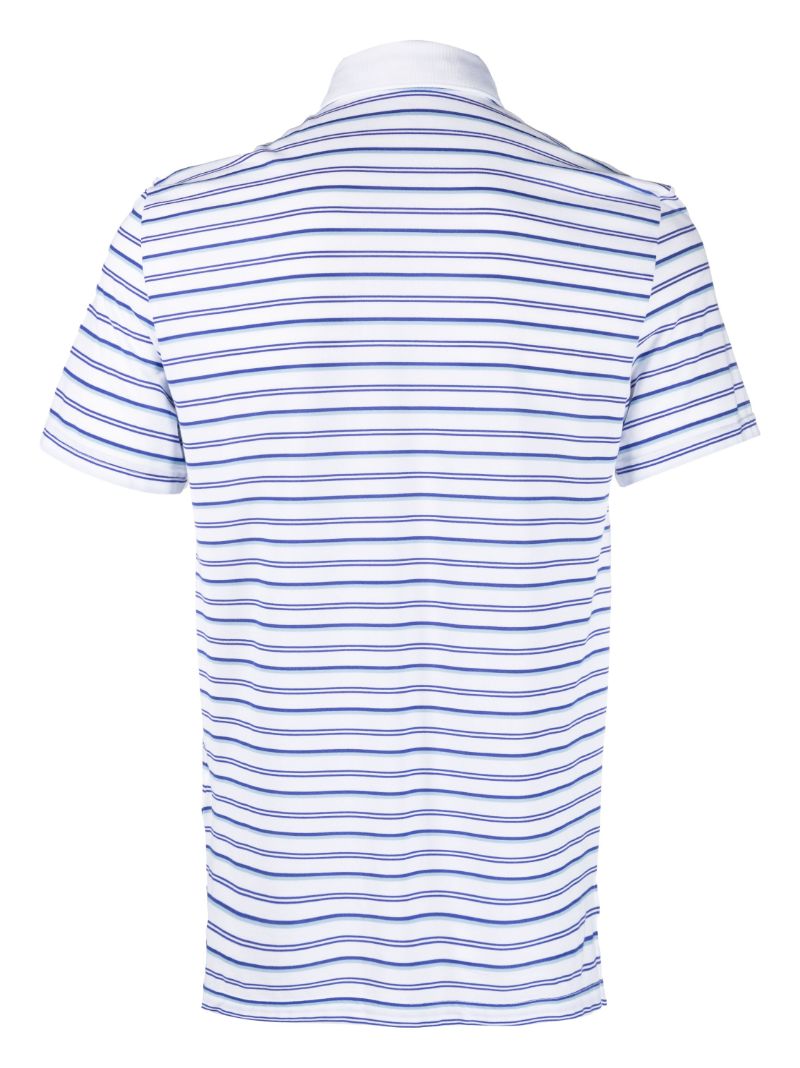White Rlx Striped Golf Polo Shirt